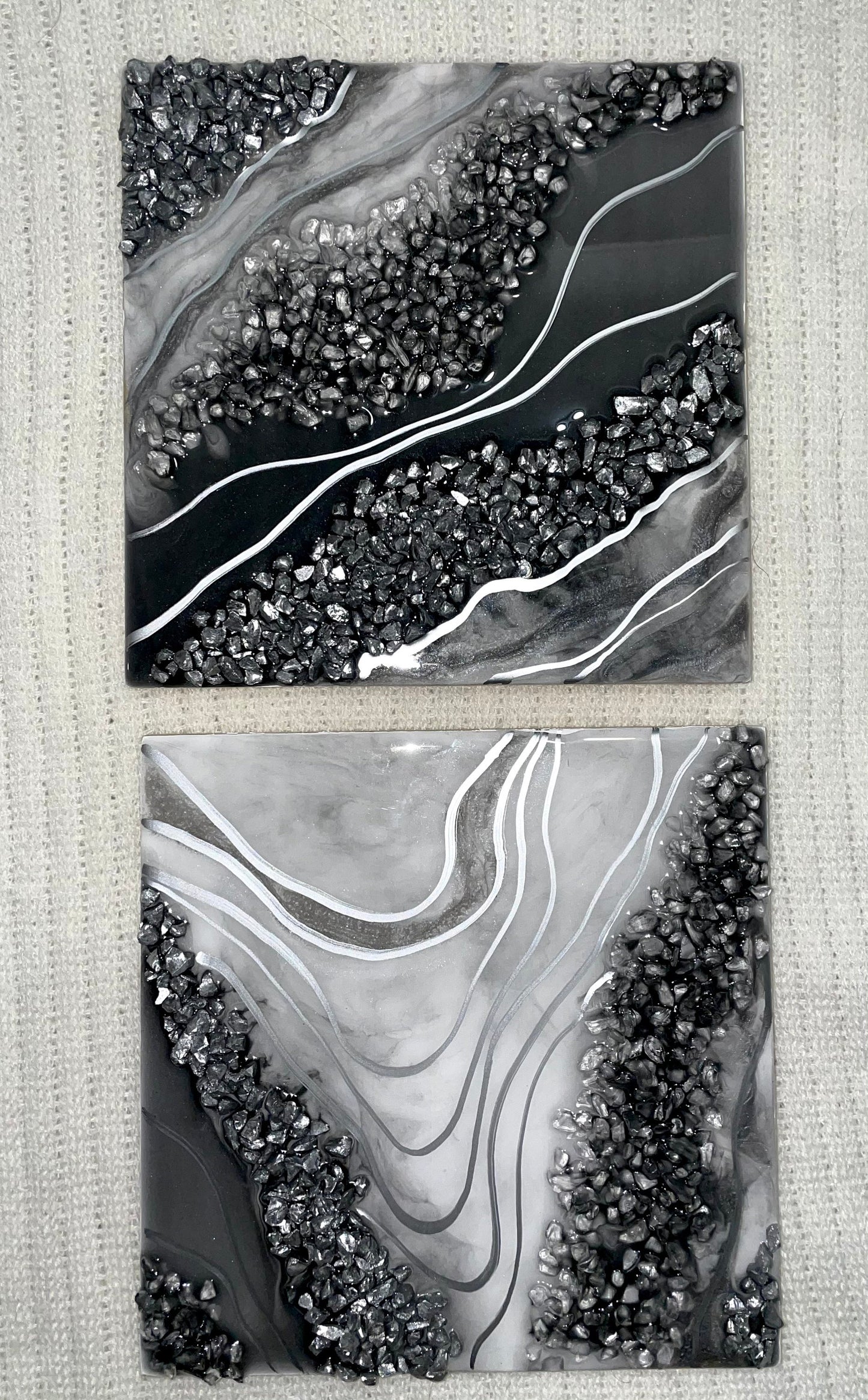 Black Geode Wall Art