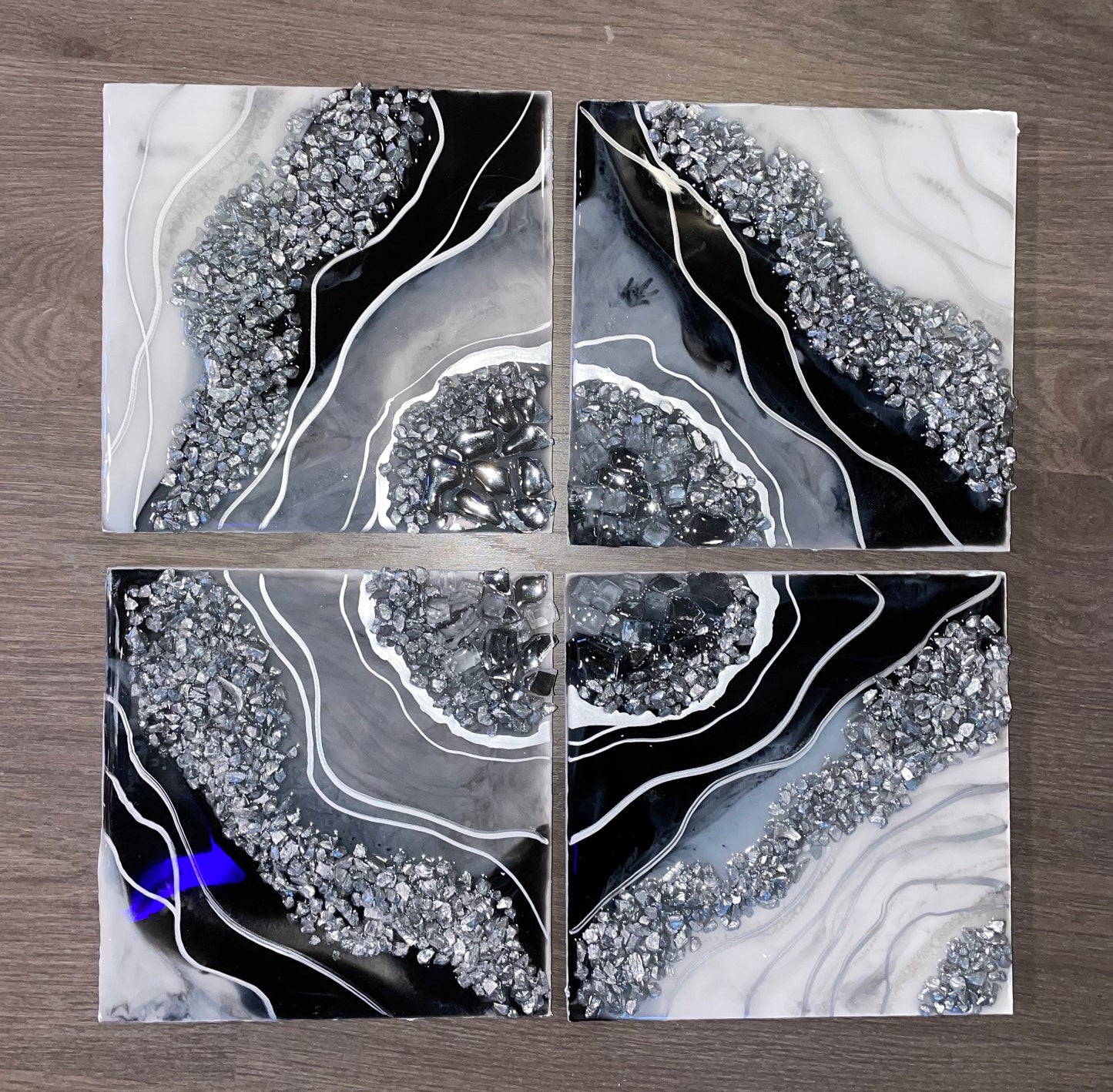 Black Geode Wall Art