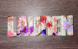 Personalized Freestanding Names with Flowers